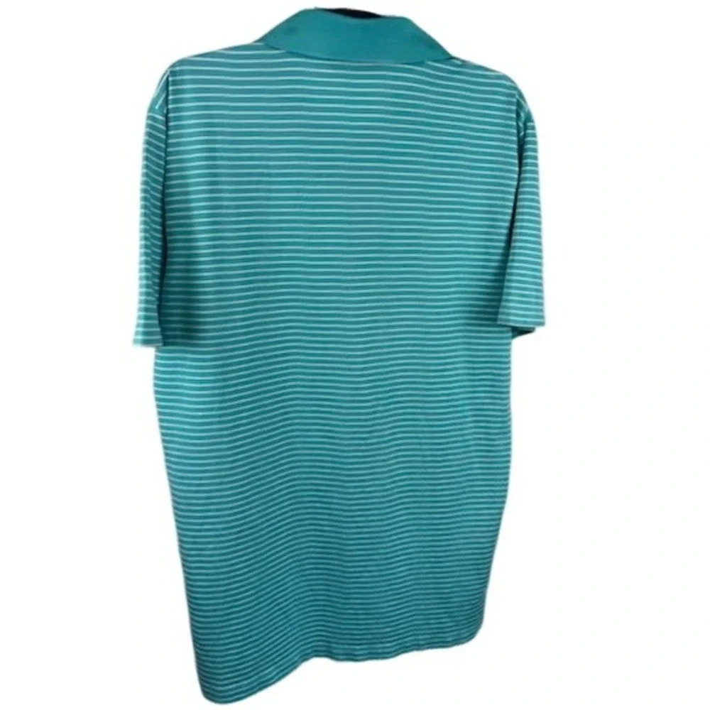 Polo Golf Ralph Lauren Performance‎ Striped Golf Polo Scotland Shirt Size Medium
